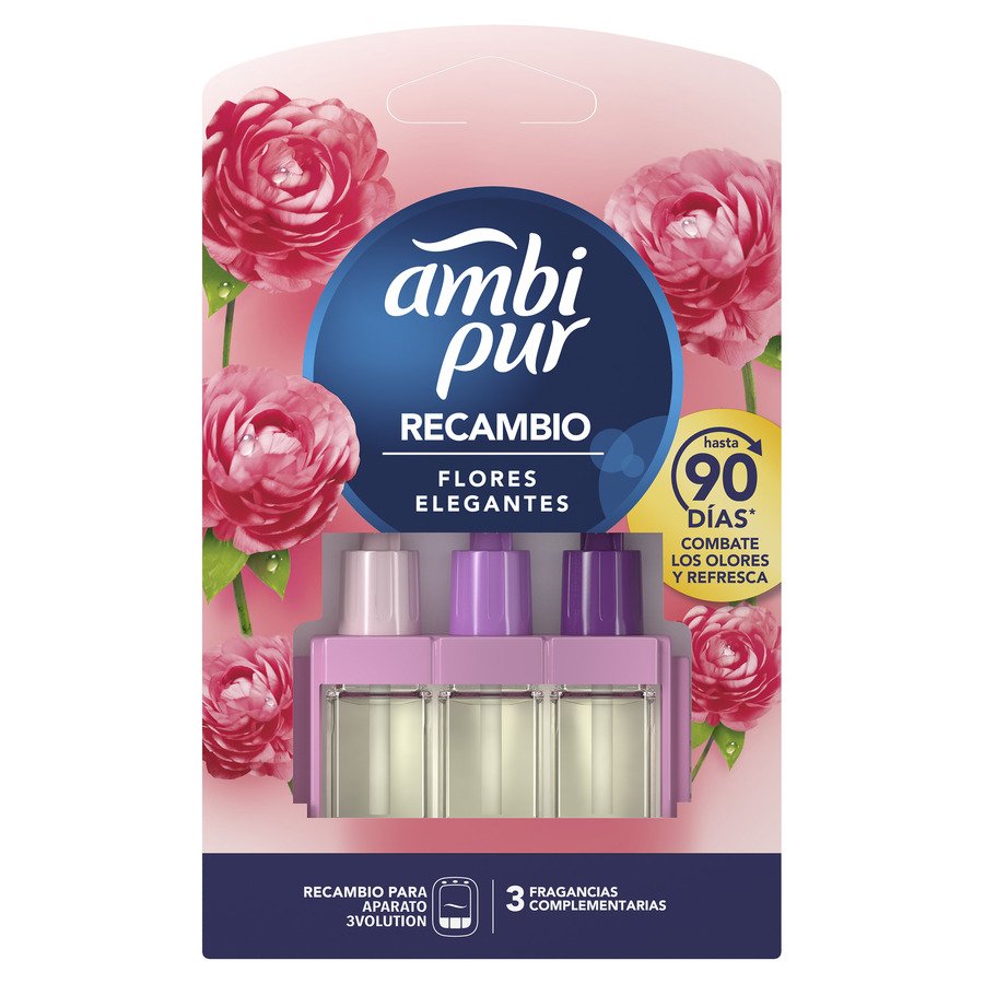 Ambientador eléctrico AMBIPUR 3volution recambio Flores Elegantes