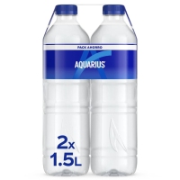 Bebida refrescante AQUARIUS limón botella pack 2x1,5 l