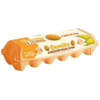 Huevos de gallinas alimentadas a base de maíz DEMILLO M/L 12 unidades