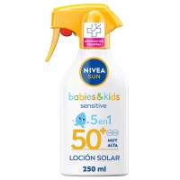 Protector solar NIVEA KIDS sensitive FP50+ pistola 250 ml
