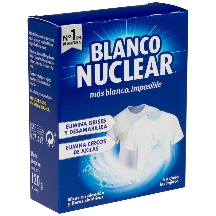 Blanqueador ropa BLANCO NUCLEAR estuche 120 g