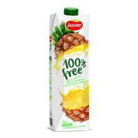 Bebida de zume JUVER 100% free ananás 1 l