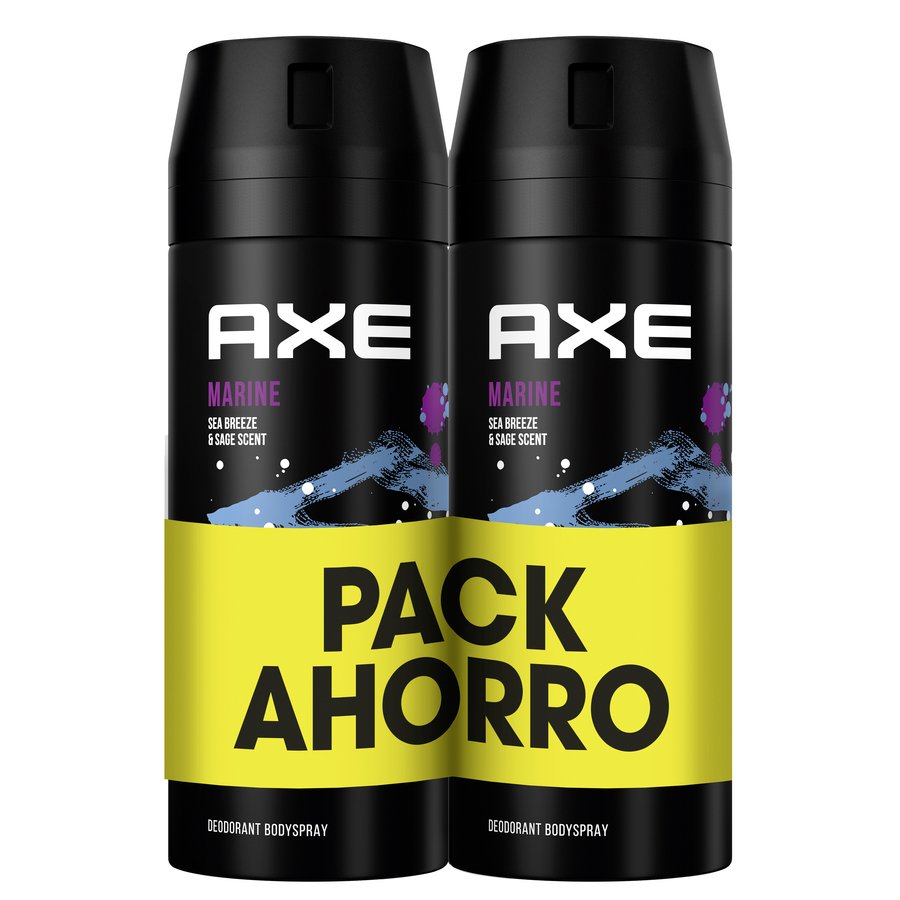 Desodorante AXE Marine Non Stop Fresh spray 2 x 150 ml