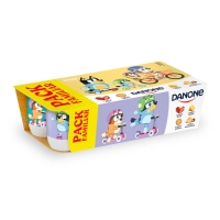 Yogur DANONE fresa macedonia limón galleta pack 8x120 g