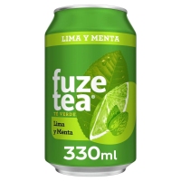 Refresco té FUZE TEA lima-menta lata 33 cl