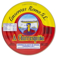 Sardinillas en aceite girasol A CHURRUSQUIÑA 60/65 lata 525 g pn