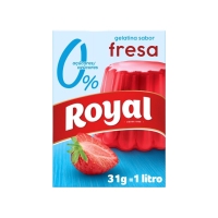 Gelatina de fresa ROYAL 0% azúcares 31 g