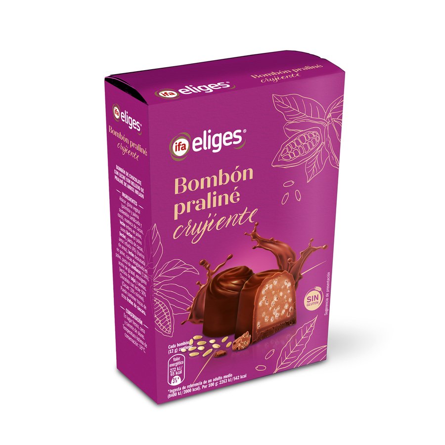 Bombones IFA ELIGES praliné crujiente sin gluten 100 g