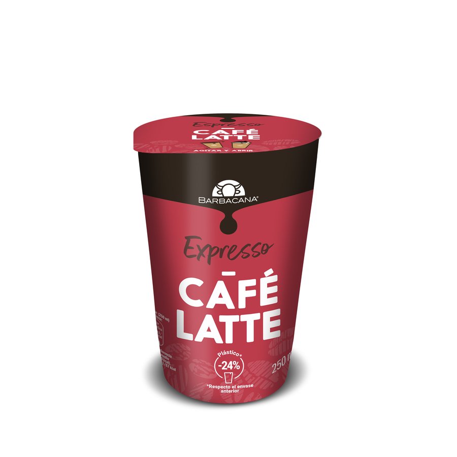 Café refrigerado BARBACANA latte espresso 250 ml.