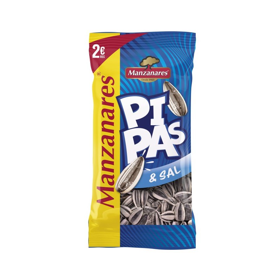 Pipas tostadas con sal MANZANARES bolsa 230g