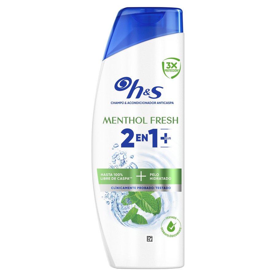 Champú y acondicionador H&S anticaspa 2 en 1 menthol fresh 300 ml