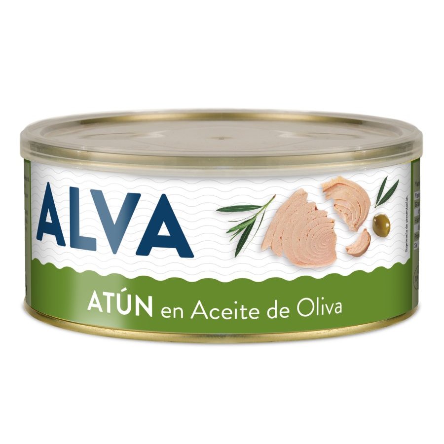 Atún en aceite de oliva ALVA 750 g pn.