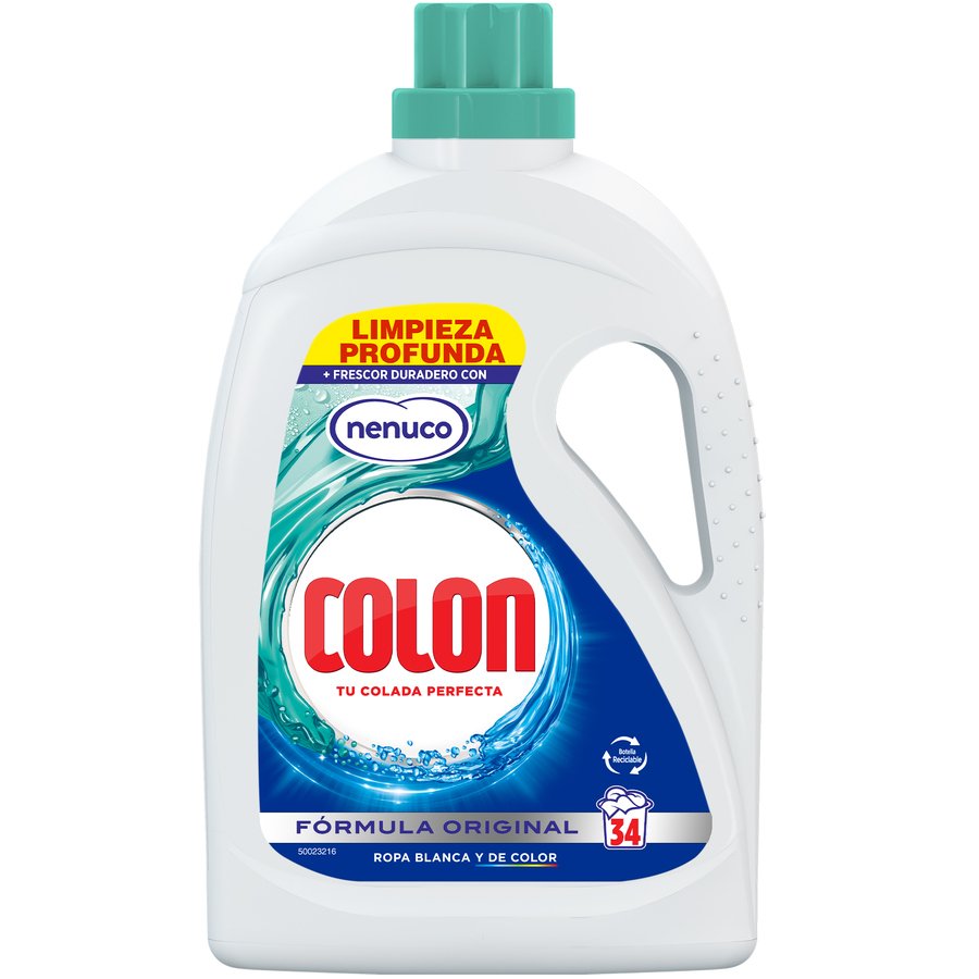 Detergente líquido gel COLON nenuco 34 lavados