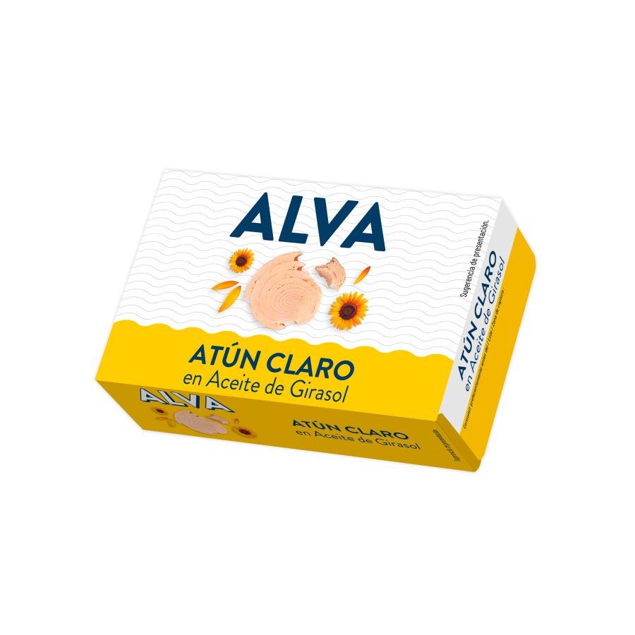 Atún claro en aceite de girasol ALVA 190 g