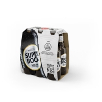 Cerveza SUPER BOCK negra sin alcohol pack 6x25 cl