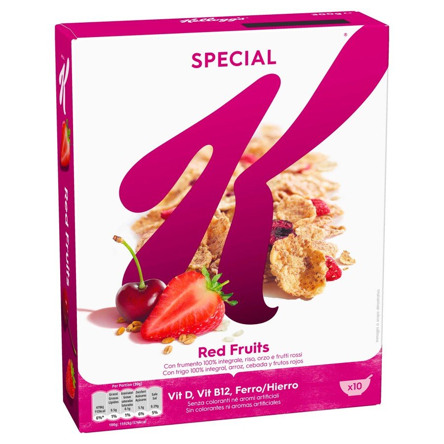 Cereales KELLOGG'S Special K frutas rojas caja 300 g