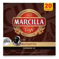 Café cápsulas MARCILLA Ristretto 20 unidades 104 g