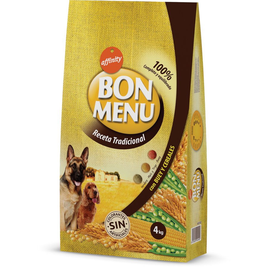 Alimento perro BON MENU receta tradicional 4 kg