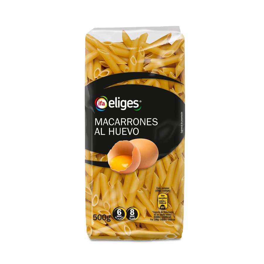 Macarrones al huevo IFA ELIGES 500 g