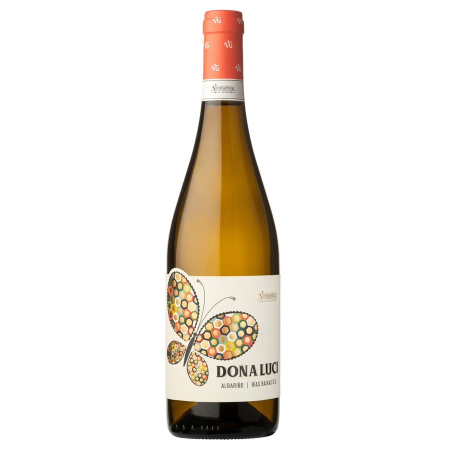 Vino blanco D.O.Rías Baixas DOÑA LUCI albariño botella 75 cl