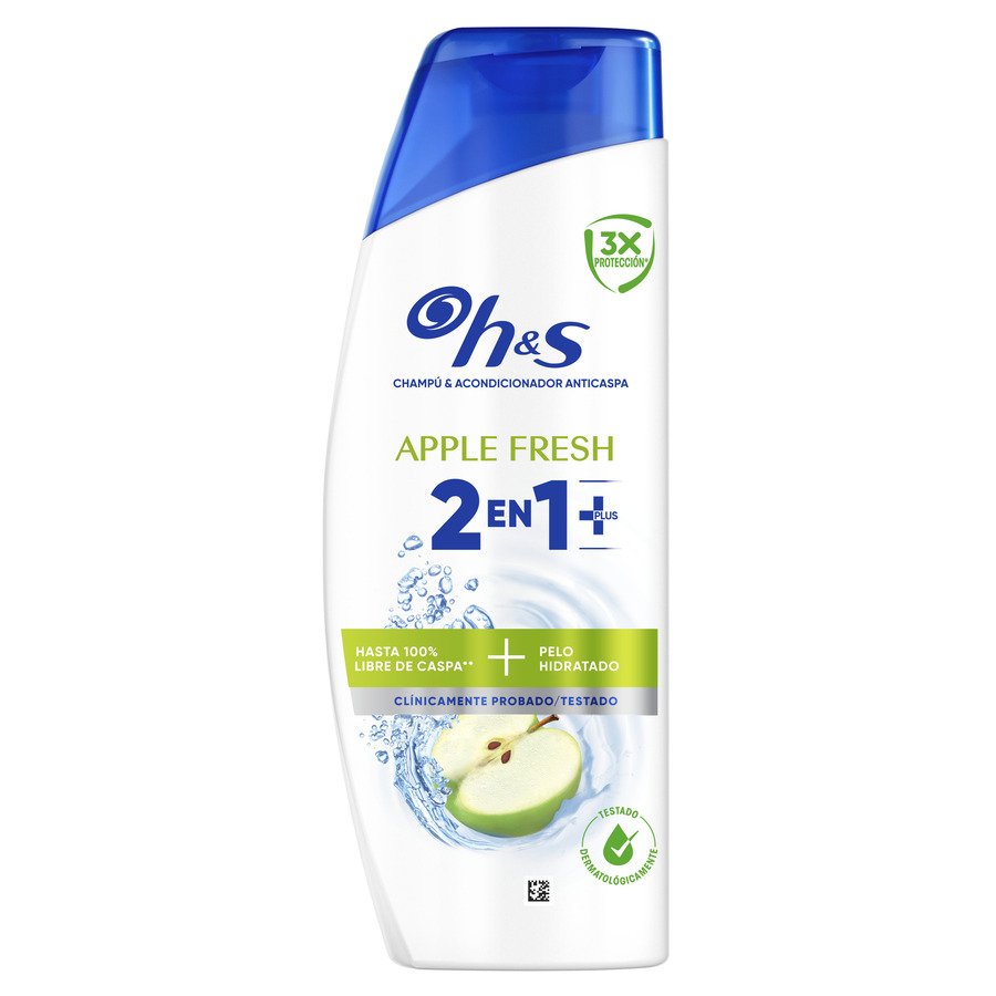 Imagen de Champú y acondicionador H&S anticaspa 2 en 1 apple fresh 300 ml