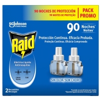 Insecticida RAID eléctrico líquido recambio 2x45 noches