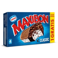 Xeado NESTLÉ MAXIBON nata 3 unidades + 1 de balde 384 g