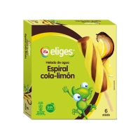 Xeado de auga IFA ELIGES espiral cola limón 6X50 g