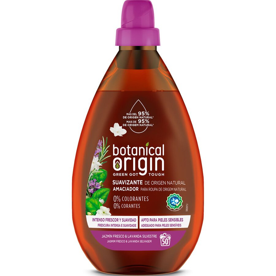 Suavizante BOTANICAL ORIGIN ecológico lavanda 45 dosis 0,9 l