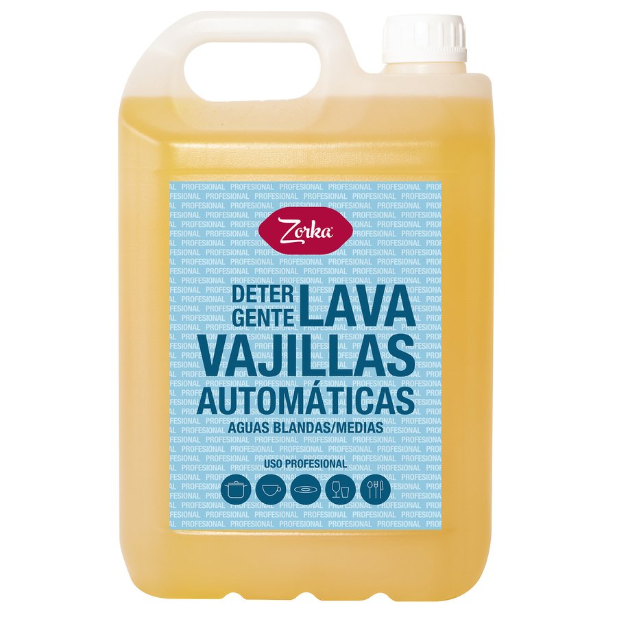 Lavavajillas máquina líquido ZORKA aguas medias 5 l