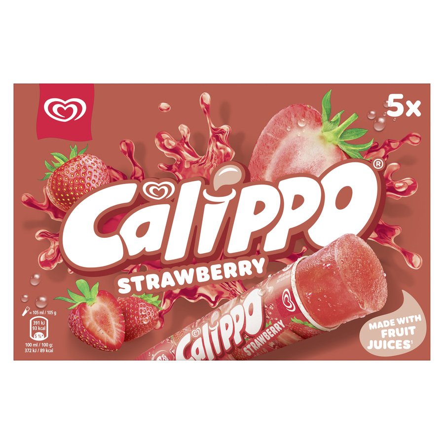 Helado FRIGO CALIPPO fresa 5 unidades 525 g