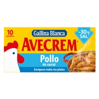 Caldo polo AVECREM -30% de sal 10 pastillas 95 g