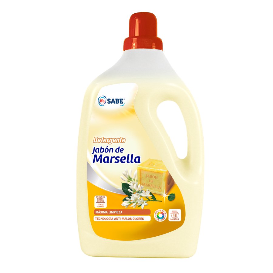 Detergente líquido IFA SABE jabón marsella 46 lavados 3 l