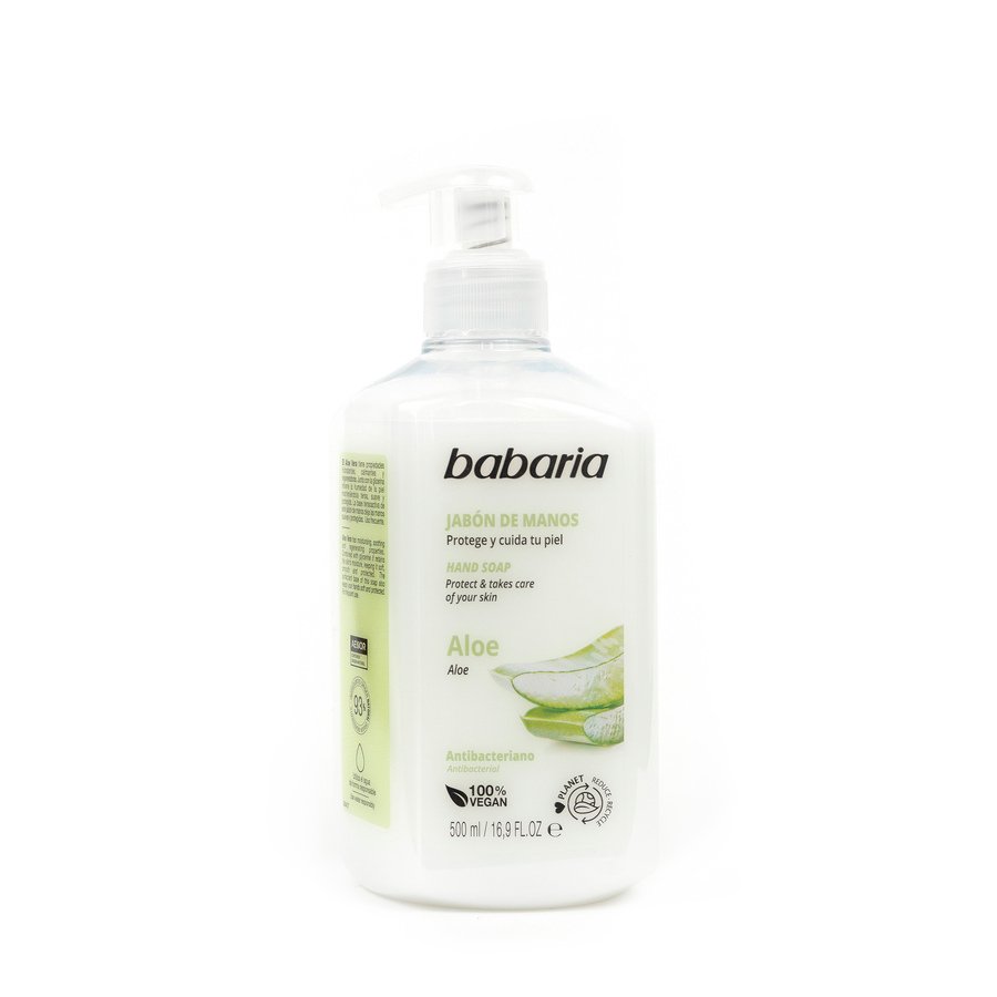 Jabón de manos BABARIA aloe vera dosificador 500 ml