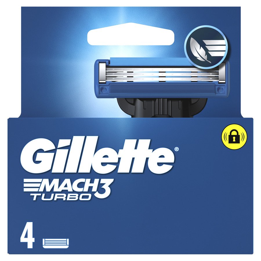 Cargador GILLETTE mach3 turbo 4 unidades