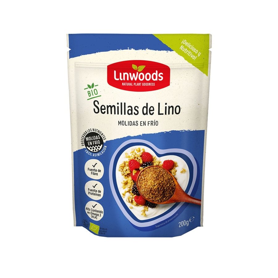 Semillas de lino molido bio LINWOODS 200 g