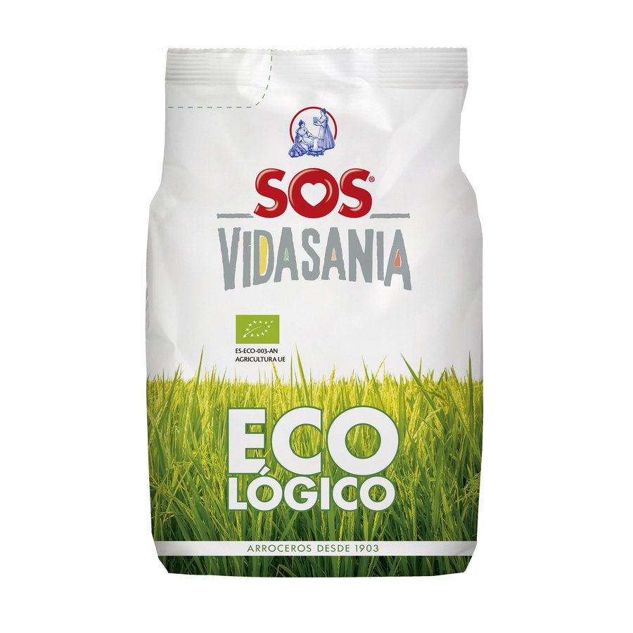 Arroz SOS redondo ecológico paquete 1 kg