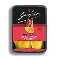 Mezzelune refrigerada GAROFALO ternera y Merlot 230 g