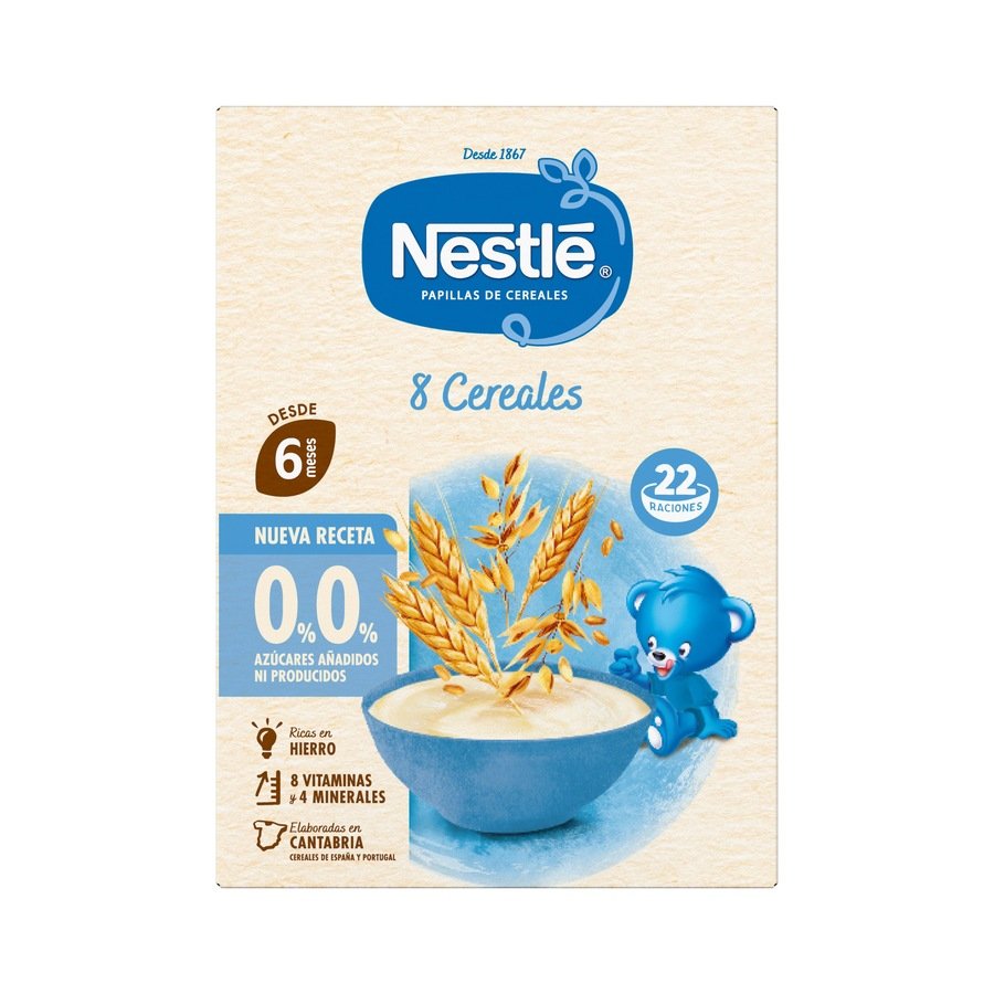 Papilla NESTLE 8 cereales 0% 0% 330 G