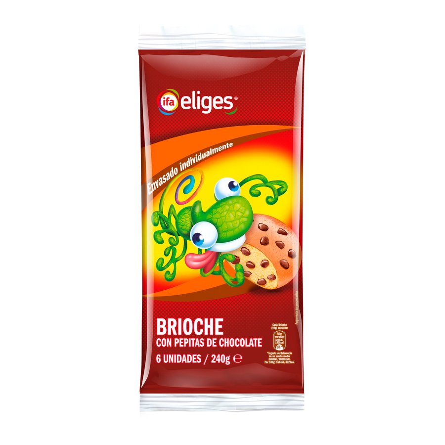 Brioche pepitas IFA ELIGES bolsa 240 g
