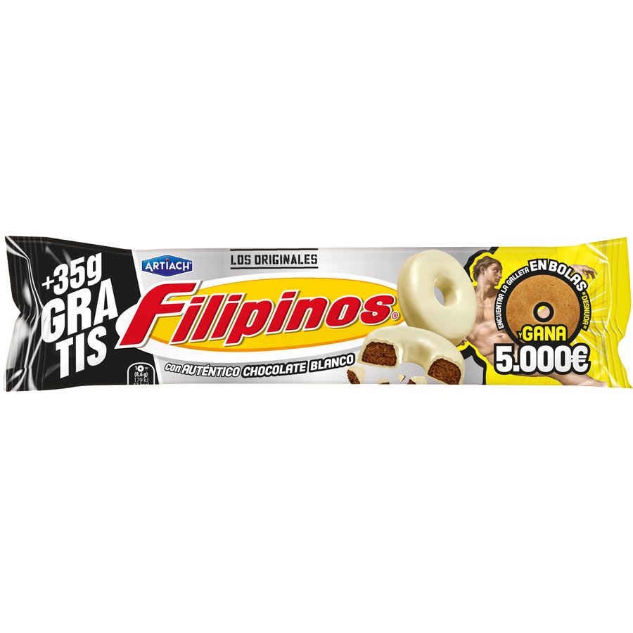 Galletas ARTIACH Filipinos chocolate blanco 93 g
