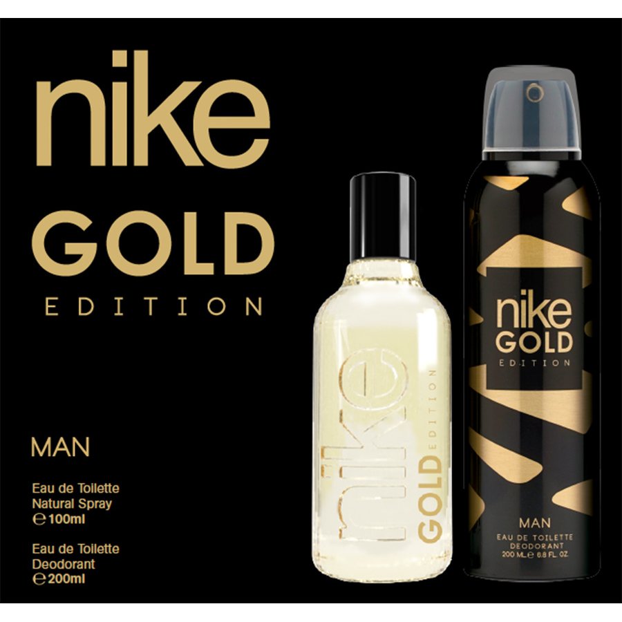 Estuche NIKE man Gold Edition (colonia 100 ml + Desodorante 200 ml)