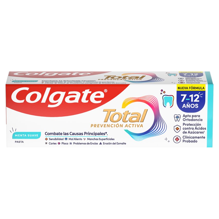 Dentífrico COLGATE total Junior 7-12 años 50 ml