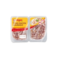 Tiras bacon ahumado IFA ELIGES barqueta 2x100 g