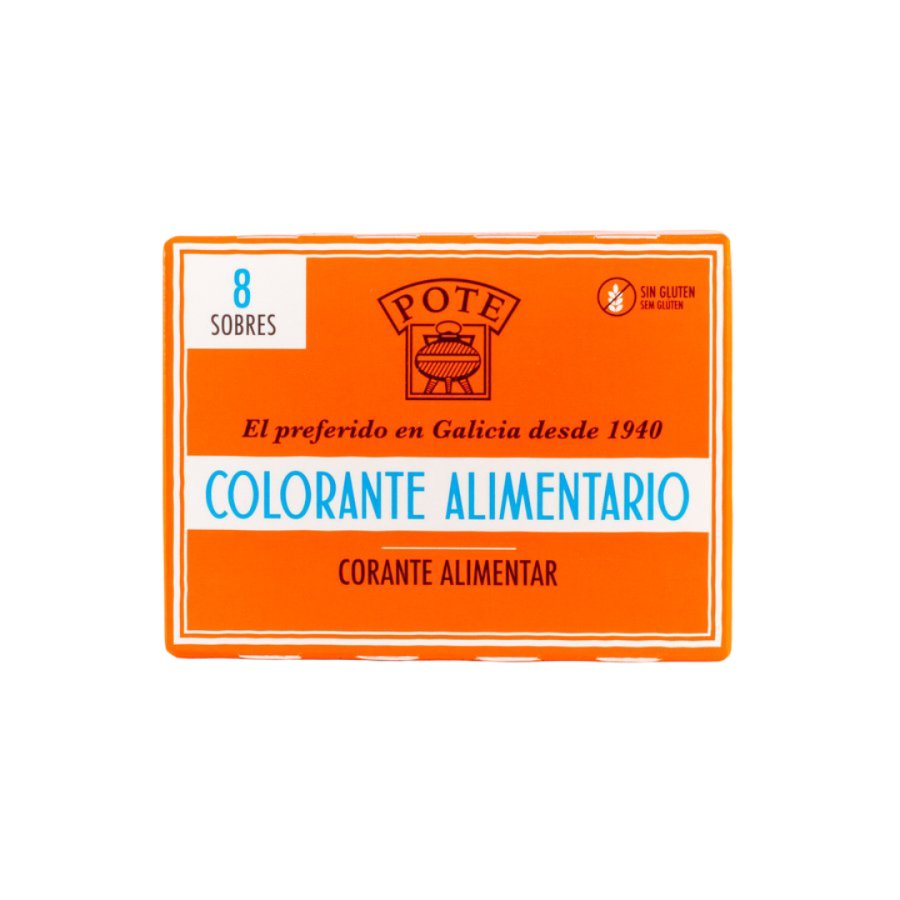 Colorante alimentario POTE estuche 8 sobres 6,40 g