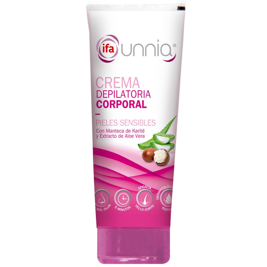 Crema depilatoria cuerpo pieles sensibles IFA UNNIA 200 ml