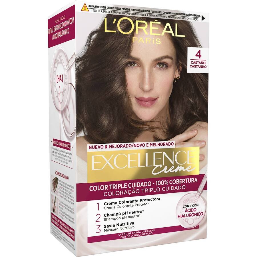 Crema color L'ORÉAL Excellence castaño