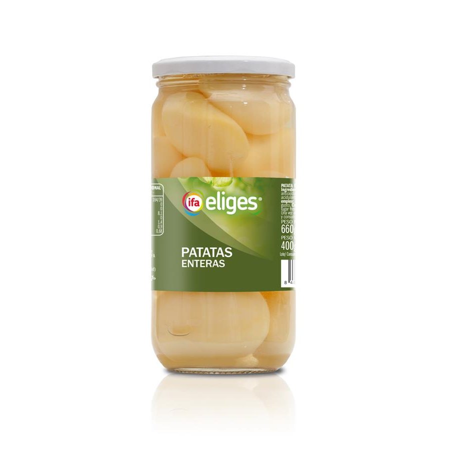 Patatas enteras primera IFA ELIGES frasco 400 g pne.