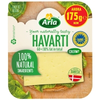 Queixo havarti ARLA 100% ingredientes naturais 175 g