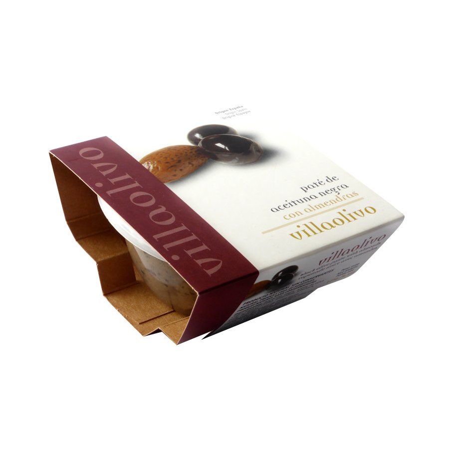 Paté de aceituna negra con almendra VILLAOLIVO tarrina 125 g